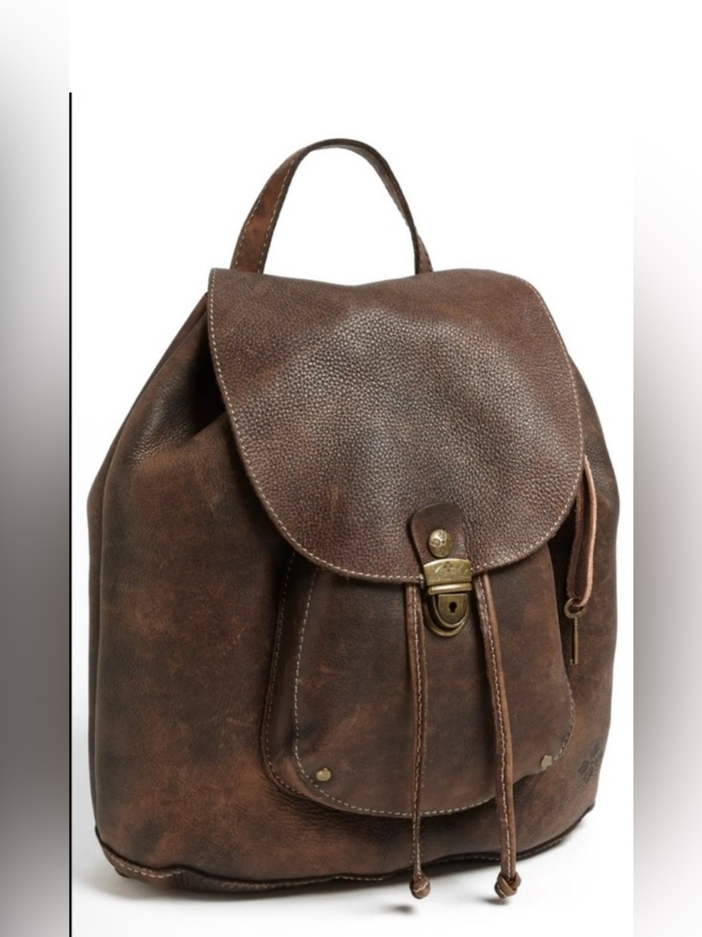 Patricia Nash Casape leather drawstring backpack